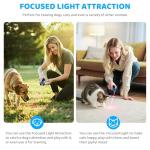 SAMULE Ultrasonic Dog Bark Deterrent Device 30 FT Handheld Anti Barking Control Device LED Barkshield for Dogs Puppy Training Tools with 5 Modes & USB-C Rechargeable for Indoor Outdoor