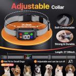 Dog Training Collar, Dog Shock Collar with Remote Control for Medium Large Dogs 40-120lbs, IP68 Waterproof Shock Collar for Dogs with Beep Vibration Static & Safety Lock