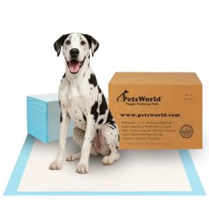 PETSWORLD Giant Dog Potty Pads, Odor-Eliminating, 36" x 36", Ultra Absorbent 5-Layer Leak-Proof Training Pads for Dogs & Cats (36x36, 150 Count)