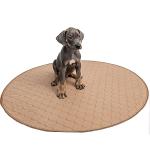 EZwhelp Reusable Dog Pee Pad, Washable Waterproof Mat for Dog Potty Training or Whelping Pad, Round, 36 Inch
