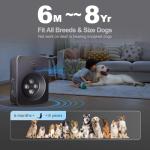 Tlettsteinkle Ultimate Ultrasonic Bark Control Device for Dogs - 50ft Remote & Auto Sensor Modes | Weatherproof Anti-Bark Deterrent | Handheld Remote Training Tool | Stop Excessive Barking Humanely