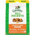 Greenies Pill Pockets for Dogs Large Size, Soft Dog Treats, Cheese Flavor, 15.8 oz. Pouch (60 Treats)