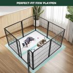 FXW XXL Puppy Pee Pads for Dogs 60x33.5 inch 20 Count, 5 Layer Super Absorbent & Leak Proof-Thickened Disposable Potty Training Pad, Fits 32" H 6/8 Panel FXW Playpen-Green (Playpen not Included)
