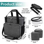 BAGLHER Dog Travel Bag, Pet Travel Bag (ALL Pet Travel Supplies), With 2 Pet Food Containers and 2 Collapsible Silicone Bowls; Essential Kits for Pet Travel Grey