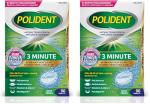 Polident 3 Minute Denture Cleanser Tablets - 90 count (Pack of 2)