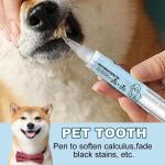 New Upgrade Pet Whitening Toothbrush Pen,Pet Oral Repair Teeth Cleaning Gel Pen,Cat Dog Teeth Brightening Pens for Pets Dental Care Fresh Breath (Blue, 2pcs)