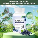 Kadofe Oral Probiotics for Teeth and Gums & Fresh Breath - Gum Restore & Bad Breath Treatment for Adults |3.5 Billion Advanced Oral Probiotics for Bad Breath, Chewable 30 Tablets (Strawberries-1pcs)