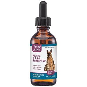 PetAlive Muscle and Joint Support-M - Natural Homeopathic Formula for Joint Pain and Stiffness in Pets - Supports Joint Health and Movement in Dogs and Cats - 59 mL