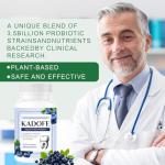 Kadofe Oral Probiotics for Teeth and Gums & Fresh Breath - Gum Restore & Bad Breath Treatment for Adults |3.5 Billion Advanced Oral Probiotics for Bad Breath, Chewable 30 Tablets (Strawberries-1pcs)