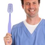 POPETPOP Giant Toothbrush Oversized Novelty Toys: Super Toothbrush Pet Grooming Brush - Wonderful Comedy Item for Costume Take Picture Comedy Party Favors (Purple)