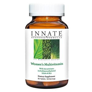 INNATE Response Formulas Women’s Multivitamin - Daily Multivitamin For Women - With Vitamins B12, B6, and D3 - Includes Methylated Folate - Made Without 9 Food Allergens - 60 Tablets (30 Servings)