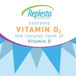 Replesta 50,000 IU Vitamin D3 Cholecalciferol, for Vitamin D Deficiency, Once-Weekly Chewable Wafer, Non-GMO, Natural Orange Flavor, 8 Count (Pack of 1)