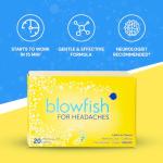 Blowfish for Headaches | New Maximum Strength Effervescent Formula Treats Headaches Fast (1 Pack)