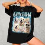 Custom Your Own Bootleg T-Shirts, Custom Face Tee Shirts for Christmas, Birthday and Valentines Day Small-4XLarge (Bootleg BB701)