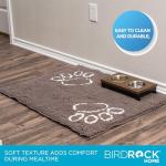 Internet's Best Chenille Dog Doormat - 35 x 25 - Absorbent Surface - Non-Skid Bottom - Protects Floors - Grey