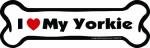 Imagine This Company I Love My Breed Bone Shaped Pet Magnet; Removable Magnets for Cars, Fridges, Lockers & More, Stylish Pet Inspired Car Accessories, 2 x 7 inches, 1 Item, White/Black,
