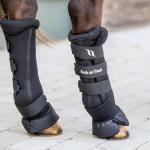 Back on Track Royal Quick Wraps Deluxe for Horses 2033 with Welltex Technology, Sold in Pairs, Black, Large (16")