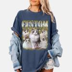 Custom Your Own Bootleg T-Shirts, Custom Face Tee Shirts for Christmas, Birthday and Valentines Day Small-4XLarge (Bootleg BB701)