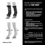 Back on Track Royal Quick Wraps Deluxe for Horses 2033 with Welltex Technology, Sold in Pairs, Black, Large (16")