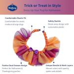 Blueberry Pet Halloween Party Adjustable Breakaway Costume Dog Collar in Warm Tone, X-Small