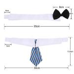 Shappy 3 Pieces Dog Cat Bow Tie Pet Costume Cat Wedding Bowtie Formal Dog Collar Adjustable Necktie Collar for Cat Small Puppy Grooming Accessories