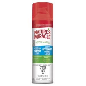 Nature's Miracle Foam Litter Box Cleaner, Tough on Cat Urine Odors, Enzymatic Formula, 17.5 oz