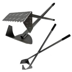 ActiveDogs Dog Poop Scooper Heavy Duty - Best Ever Dog Pooper Scooper with Teeth - Powder Coated Welded Aluminum Metal & Solid Bolt Pet Waste Removal Shovel, USA Made