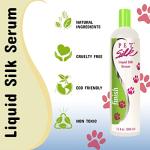 PET SILK Liquid Silk Serum, Leave-in Finishing Spray Conditioner & Detangler, Inused with Silk, Vitmain E & Panthenol Designed for a Shiny, Healthy & Moisturized Skin & Coat (11.6oz)
