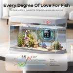Smart Digital Fish Tank Thermometer – LED Display to ±0.9°F, Alarm for Aquarium, Turtle Tank, Betta Fish & More | 5-200 Gallon | High/Low Temperature Alerts