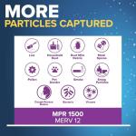Filtrete 16x25x1 AC Furnace Air Filter, MERV 12, MPR 1500, CERTIFIED asthma & allergy friendly, 3 Month Pleated 1-Inch Electrostatic Air Cleaning Filter, 2-Pack (Actual Size 15.69 x 24.69 x 0.78 in)