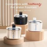 FEELNEEDY 6 Pack Cat Water Fountain Filter & 6 Pack Pump Sponges Replacement, Filter for 135 fl oz/4L Cat Water Fountain (YPD-C004P, YPD-C004S)