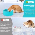 Yeatruojeet Large Heated Water Bowl for Dog & Cat, Waterproof Heated Pet Bowl Heater for Chickens Rabbit Livestocks, Heated Bird Bath for Winter, 108 OZ 30 Watts