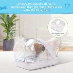 Pet Feeder Rear Cover for Pet Feeder & Connect, YOIHABV Cat Feeder Cover, Help Ensure Persistent Pets Can't Access/Steal Food from The Rear of The Cat Feeder While Lid is Open