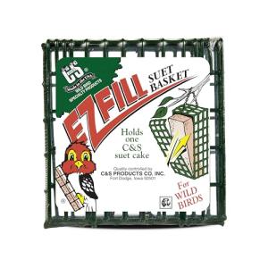 C&S EZ Fill Suet Basket, Suet Feeders for Wild Birds, Holds One Suet Cake, 8 Ounces