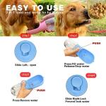 AVELORA Dog Water Bottle with Food Container, Portable Pet Dog Water Dispenser for Outdoor Walking,Hiking,Travel,Puppy Essentials,Puppy Supplies,Replaceable Waste Bags