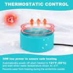 Yeatruojeet Large Heated Water Bowl for Dog & Cat, Waterproof Heated Pet Bowl Heater for Chickens Rabbit Livestocks, Heated Bird Bath for Winter, 108 OZ 30 Watts