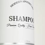 Refillable Clear PET Plastic 16 oz Shampoo Bottle with Stainless Steel Pump Dispenser - Chrome Accent Waterproof Labeled Bottle