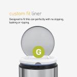 simplehuman CW0286 code H Custom Fit Bin Liner Bulk Pack, Clear Plastic (3 Pack of 20, Total 60 Liners)