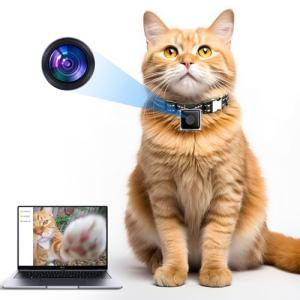 ZoomaraKam Cat Collar Camera Pet POV Cam with 1080P HD Video Recording,NO APP, NO Wi-Fi Needed, Small Dog Camera Collar