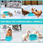 Yeatruojeet Large Heated Water Bowl for Dog & Cat, Waterproof Heated Pet Bowl Heater for Chickens Rabbit Livestocks, Heated Bird Bath for Winter, 108 OZ 30 Watts