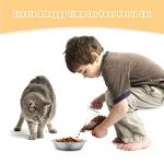 5 PCS Stainless Steel Cat Bowl-Shallow Wide Flat Cats Food Bowls,Metal Kitten Dishes Whisker Friendly Fatigue Relief,Replacement Basic Kitty Plates for Elevated Stand,Dishwasher Safe…