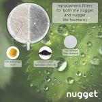 Nugget Drinking Fountain Replacement Filters (12 Pack) | Fits ALL Nugget Fountains | Activated Charcoal and Ion Exchange Resin for Water Filtration