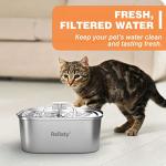 Rellaty Official Cat Water Fountain Filters Replacement & Pre-Filter Sponges for 3.2L/108oz Automatic Pet Fountain Dog Water Fountain