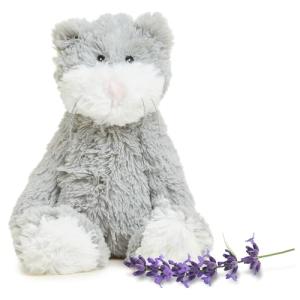 warmies Microwavable & Weighted Stuffed Animals, Cat - Heated Stuffed Animal Plushie for Warmth & Comfort - Cute Soft Plush Toys for Adults & Children (Boys, Girls, Babies & Toddlers)