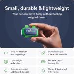 Dog GPS Tracker - Real-Time Location Tracking Device with App - Smart Alerts & Geo-Fence - Collar-Compatible, Waterproof - Long-Life Battery - 4G Built-in SIM - iOS & Android (Subscription Required)