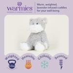 warmies Microwavable & Weighted Stuffed Animals, Cat - Heated Stuffed Animal Plushie for Warmth & Comfort - Cute Soft Plush Toys for Adults & Children (Boys, Girls, Babies & Toddlers)