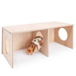 Niteangel Hamster Secret Peep Shed 2-Chamber Hideout & Tunnel Exploring Toys (Large - for Syrian Hamster)