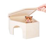 Niteangel Birch Chamber-Maze Hamster Hideout - Small Pets Woodland House Habitats Decor for Hamster Mice Gerbils Mouse