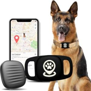 GBVP Pet Tracker for Dog, Dog Tracker Smart Pet Location Tracker with Tracker Holder, Item Finder MFi Certificated Tracking Device, No Monthly Fee, Works with Find My (iOS Only) No GPS Tracker