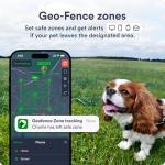Dog GPS Tracker - Real-Time Location Tracking Device with App - Smart Alerts & Geo-Fence - Collar-Compatible, Waterproof - Long-Life Battery - 4G Built-in SIM - iOS & Android (Subscription Required)